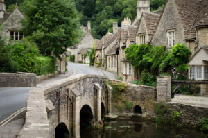 The quaint fairy tale village of Castle Combe