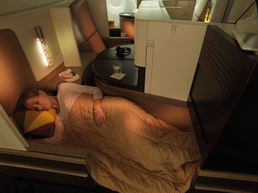 Etihad business class studio A380 review