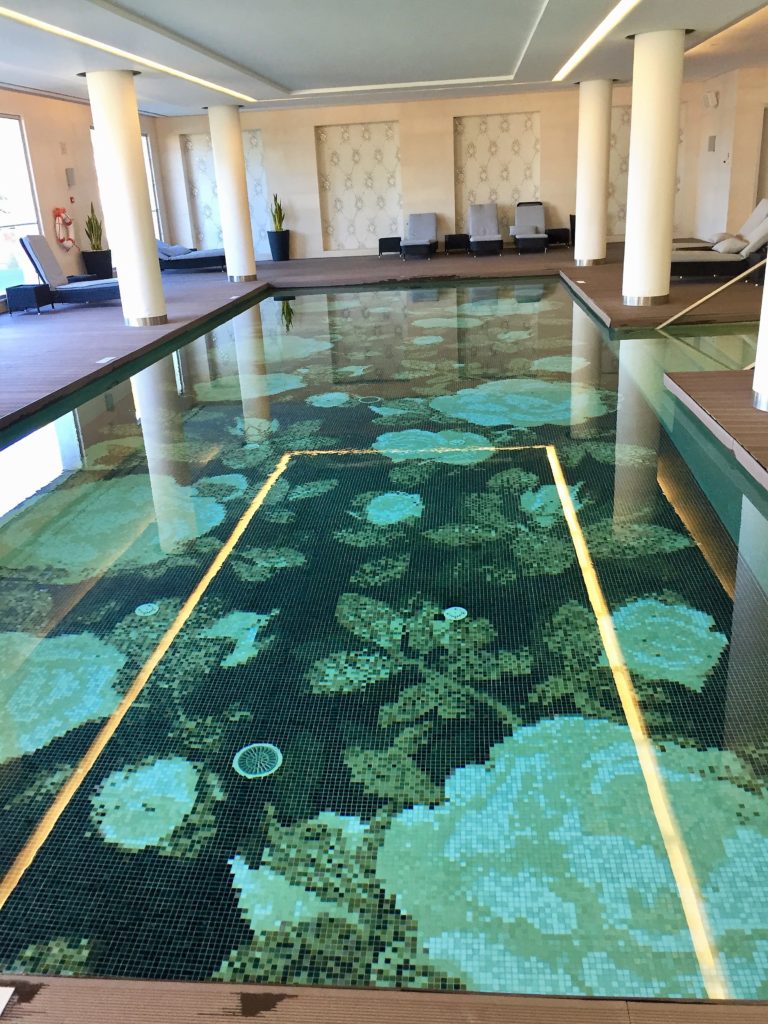 Conrad Hotel in Algarve, this is their ornate indoor pool 
