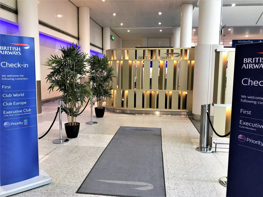 British Airways Gatwick Club check in