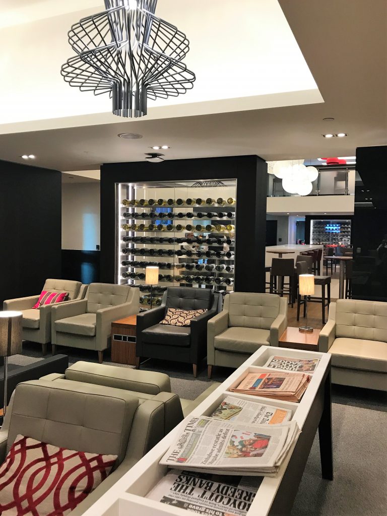 BA Gatwick South new Club lounge review searting area