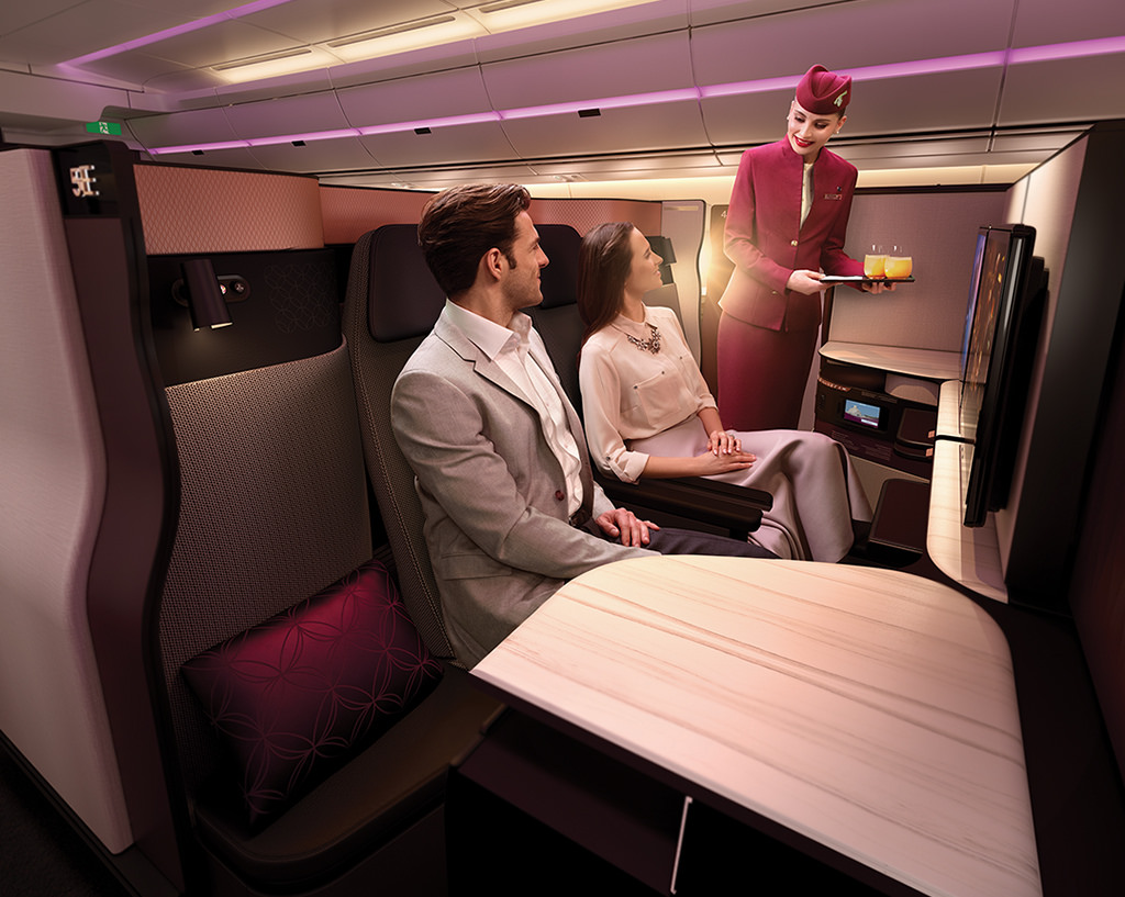 Qatar airways business class suite