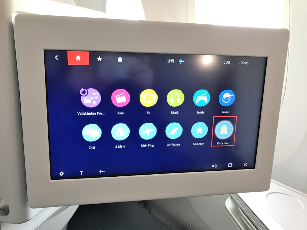 Air France B787 business class review