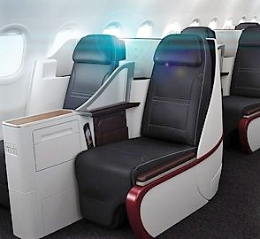 Qatar A319 business class