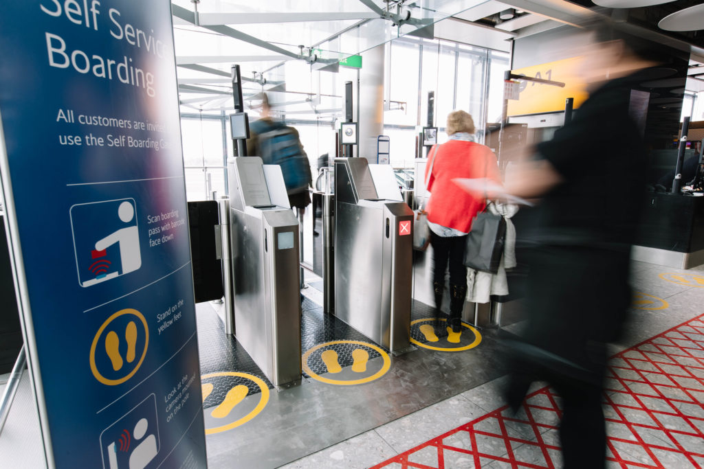 BA automated boarding gates