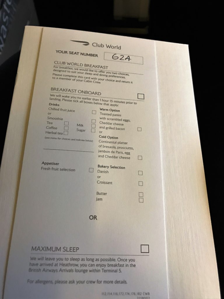 BA Club World B747 review