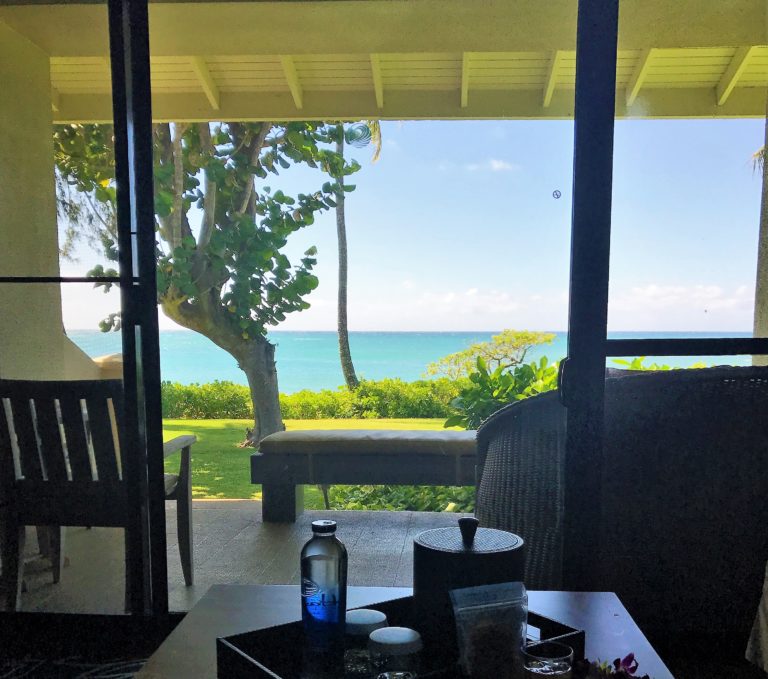 Turtle Bay Resort Beach Cottages on Oahu, Hawaii review Turning left