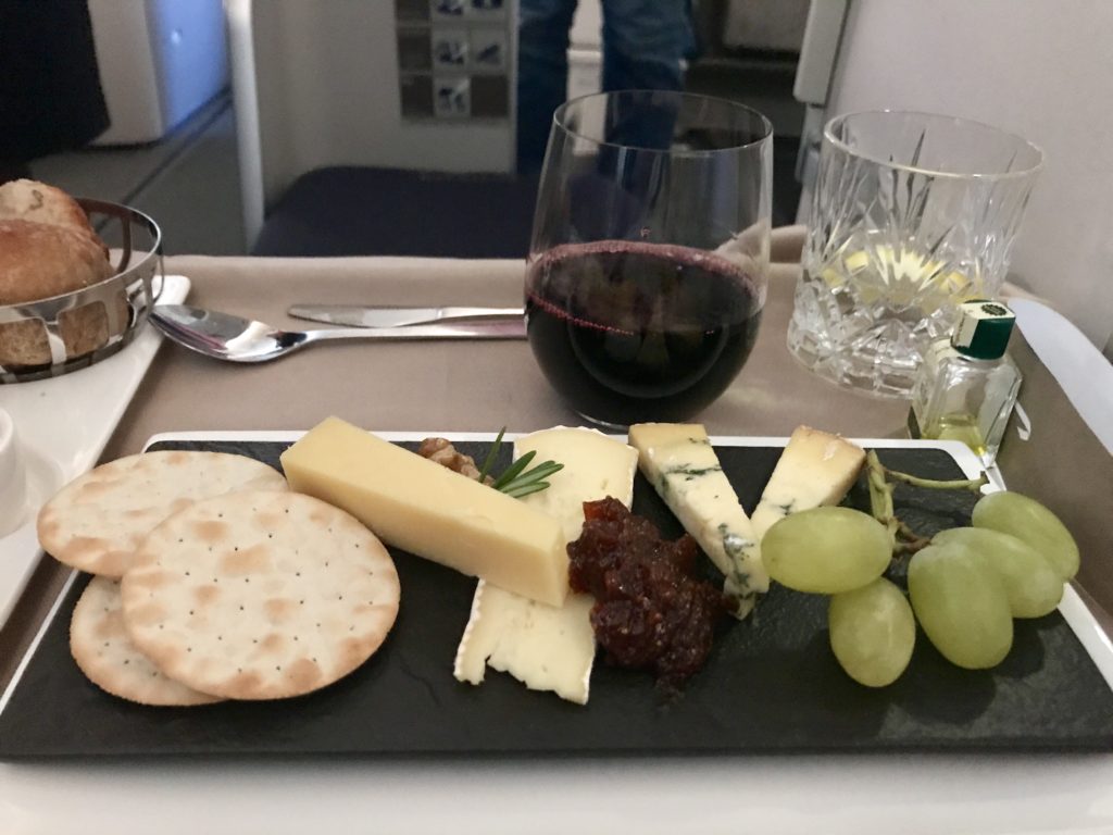 British Airways new Club World catering service review