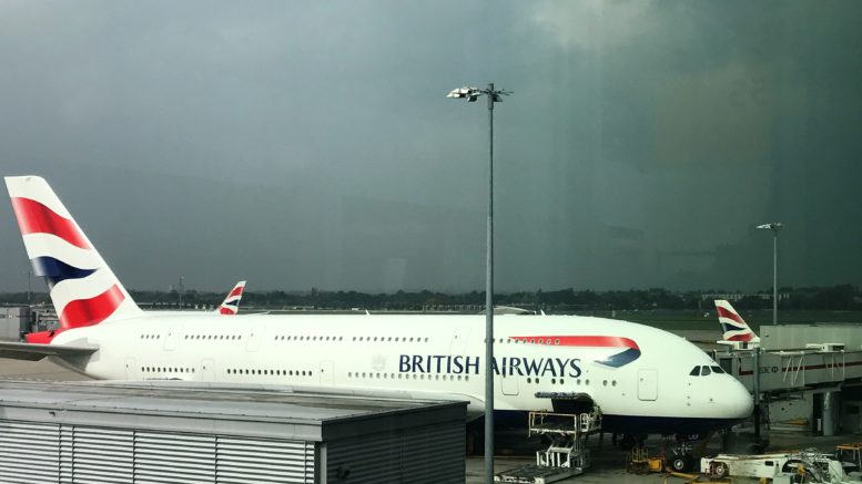 British Airways A380 Club World Upper Deck Review Turning