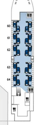 BA B747 upper deck club world review british airways seat map