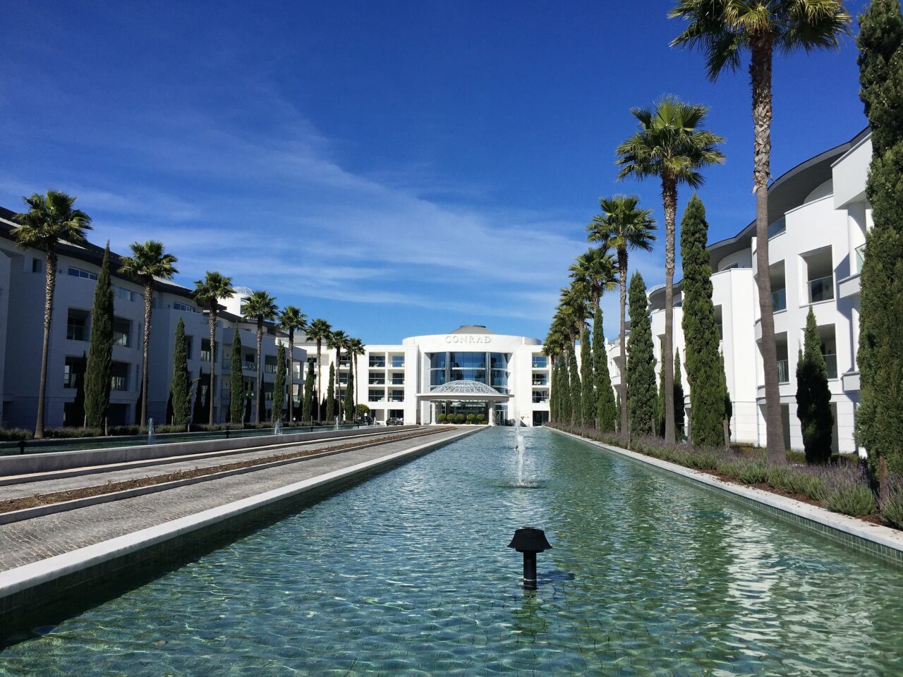 Driveway to the Conrad Algarve hotel