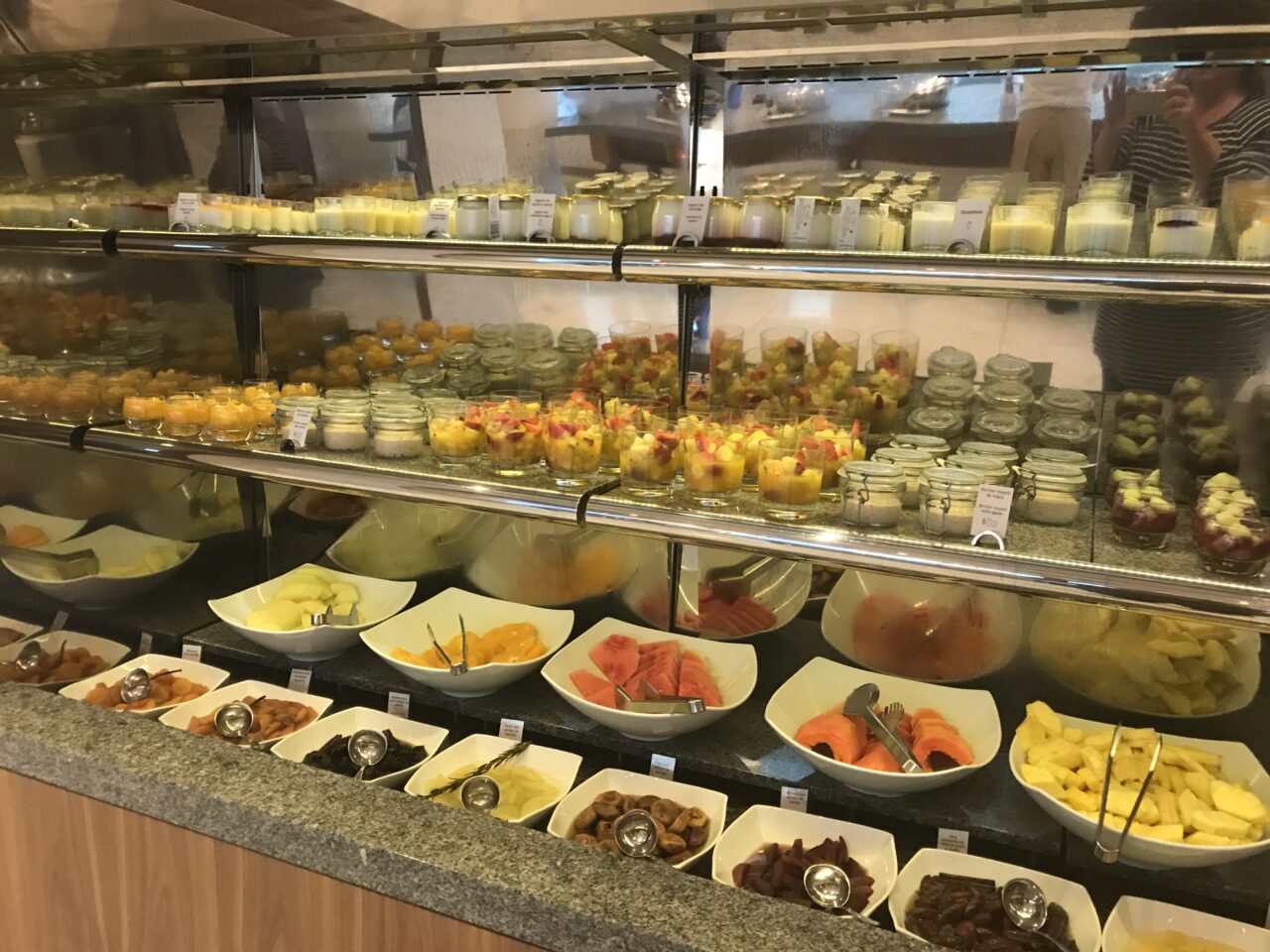 Part of the large buffet choice