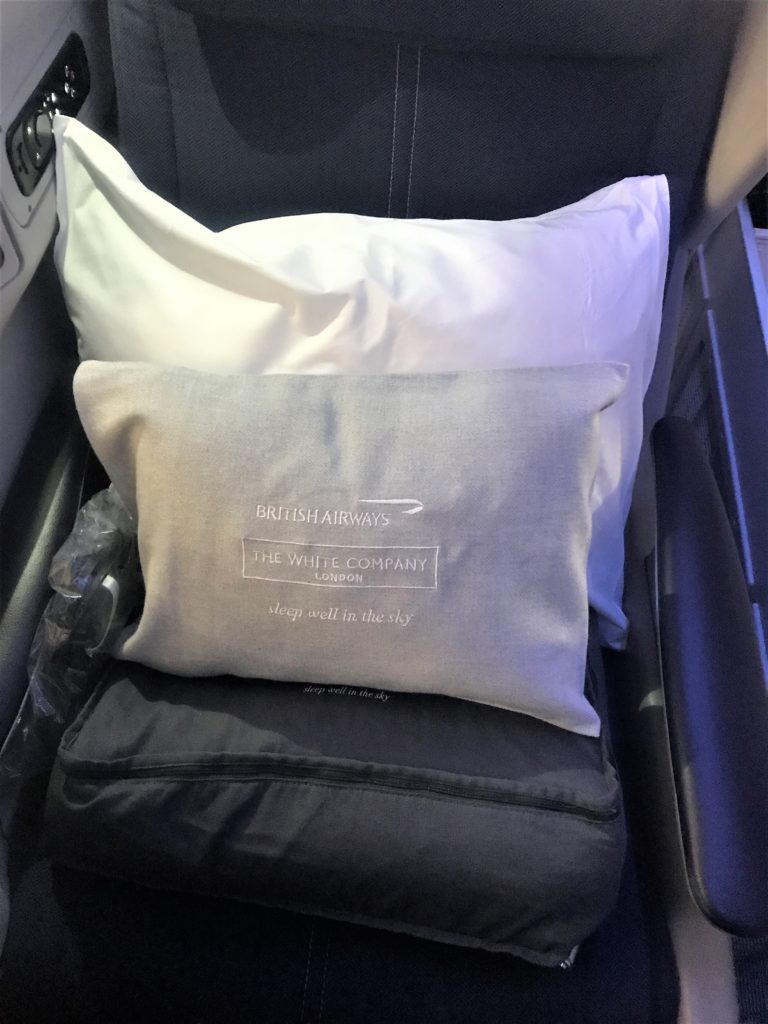 British Airways new Club World service food and bedding review