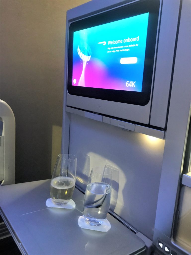 British Airways new Club World service food and bedding review