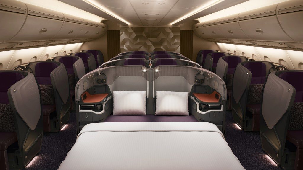 Singapore business class new seat A380