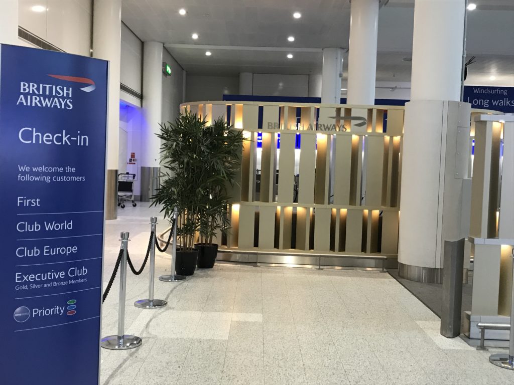 Gatwick BA Premium check-in