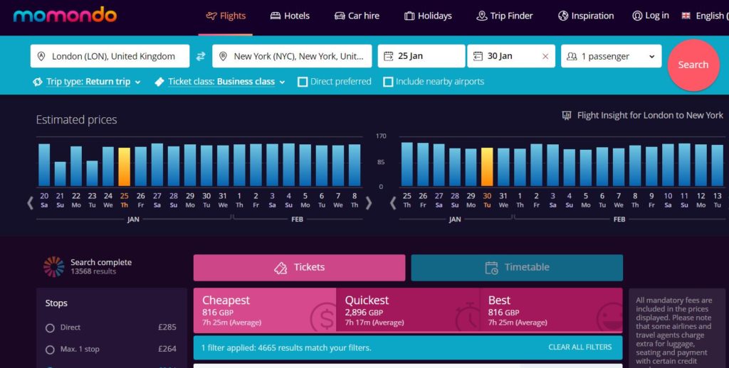 momondo review