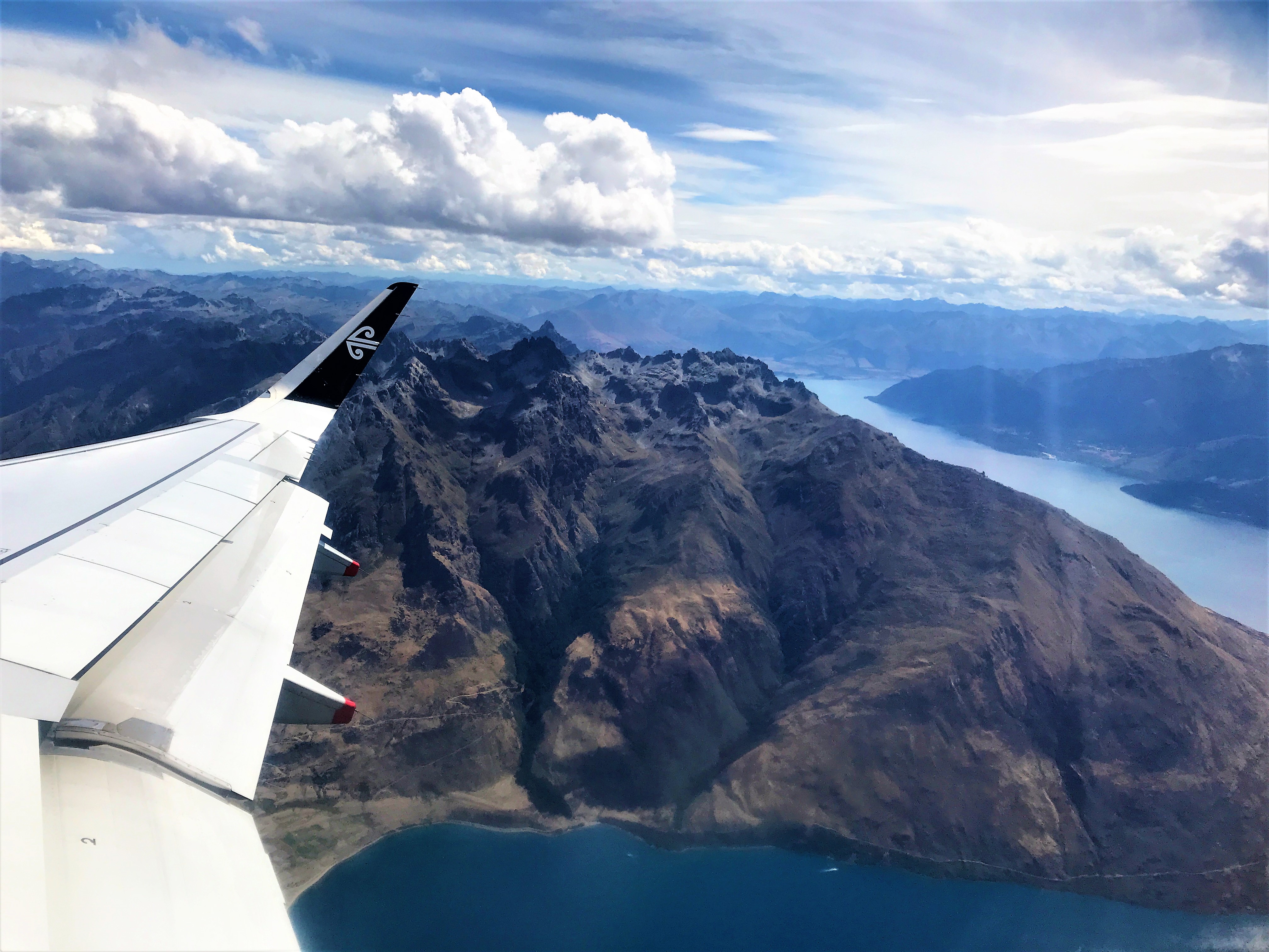 Air New Zealand taking off from Queenstown