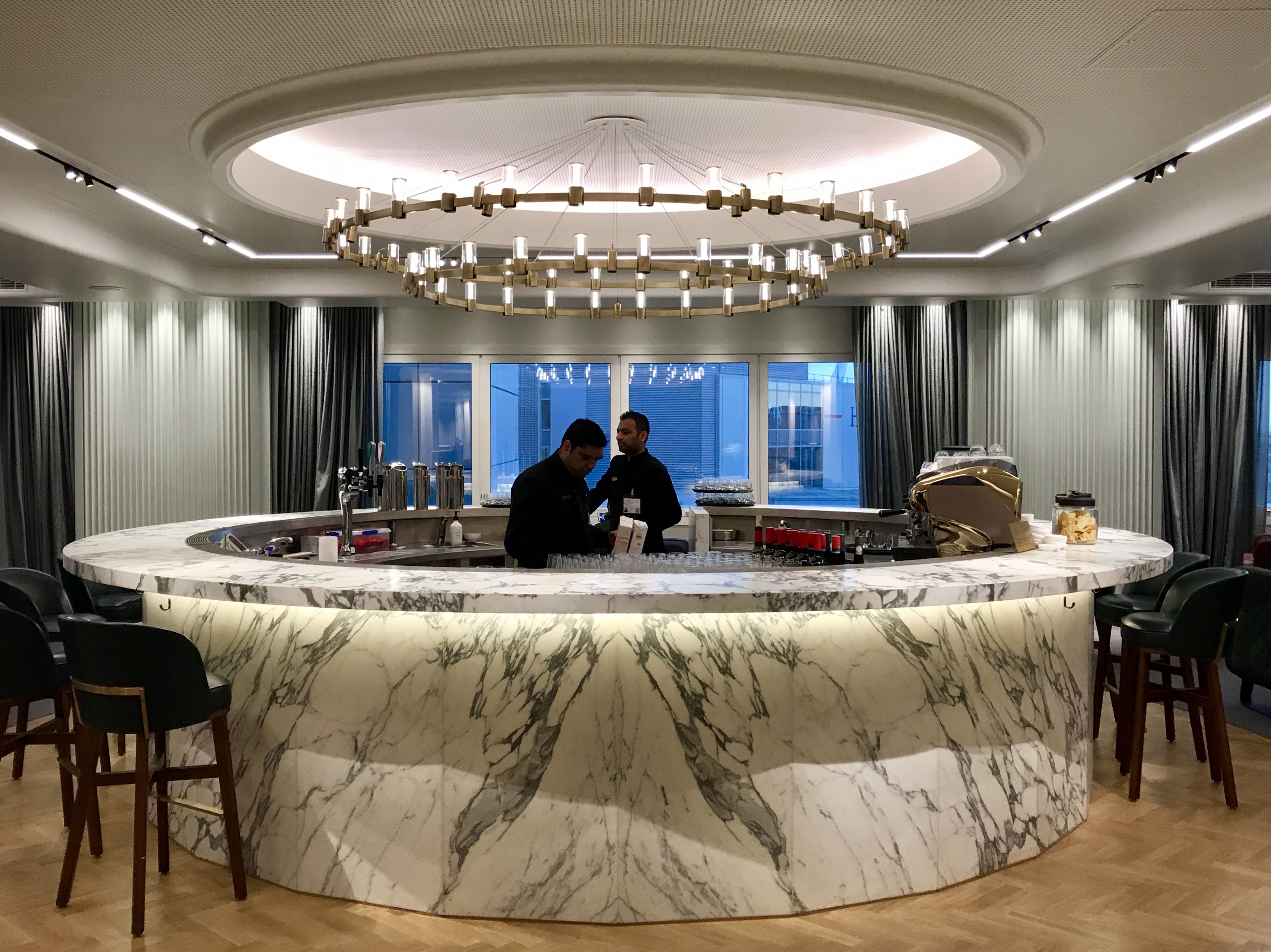 Qantas business & first class new lounge at Heathrow