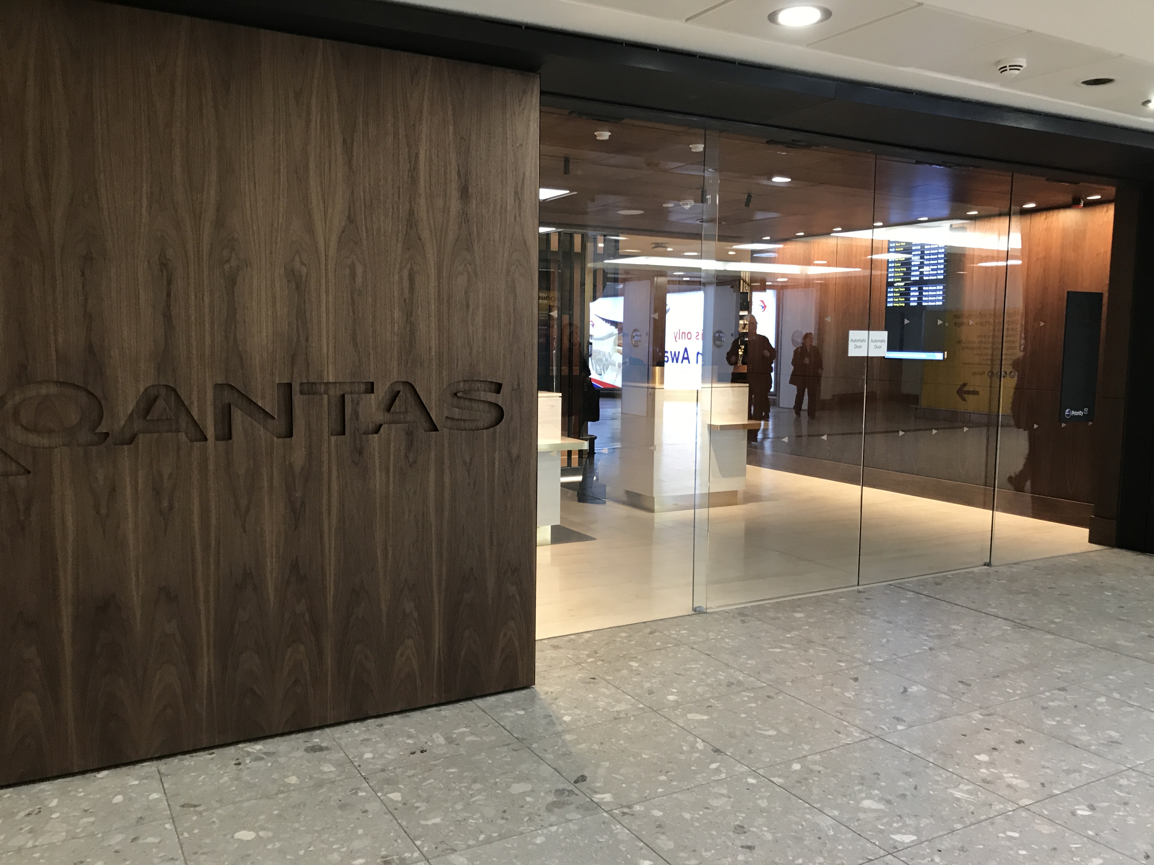 Qantas business & first class new lounge at Heathrow