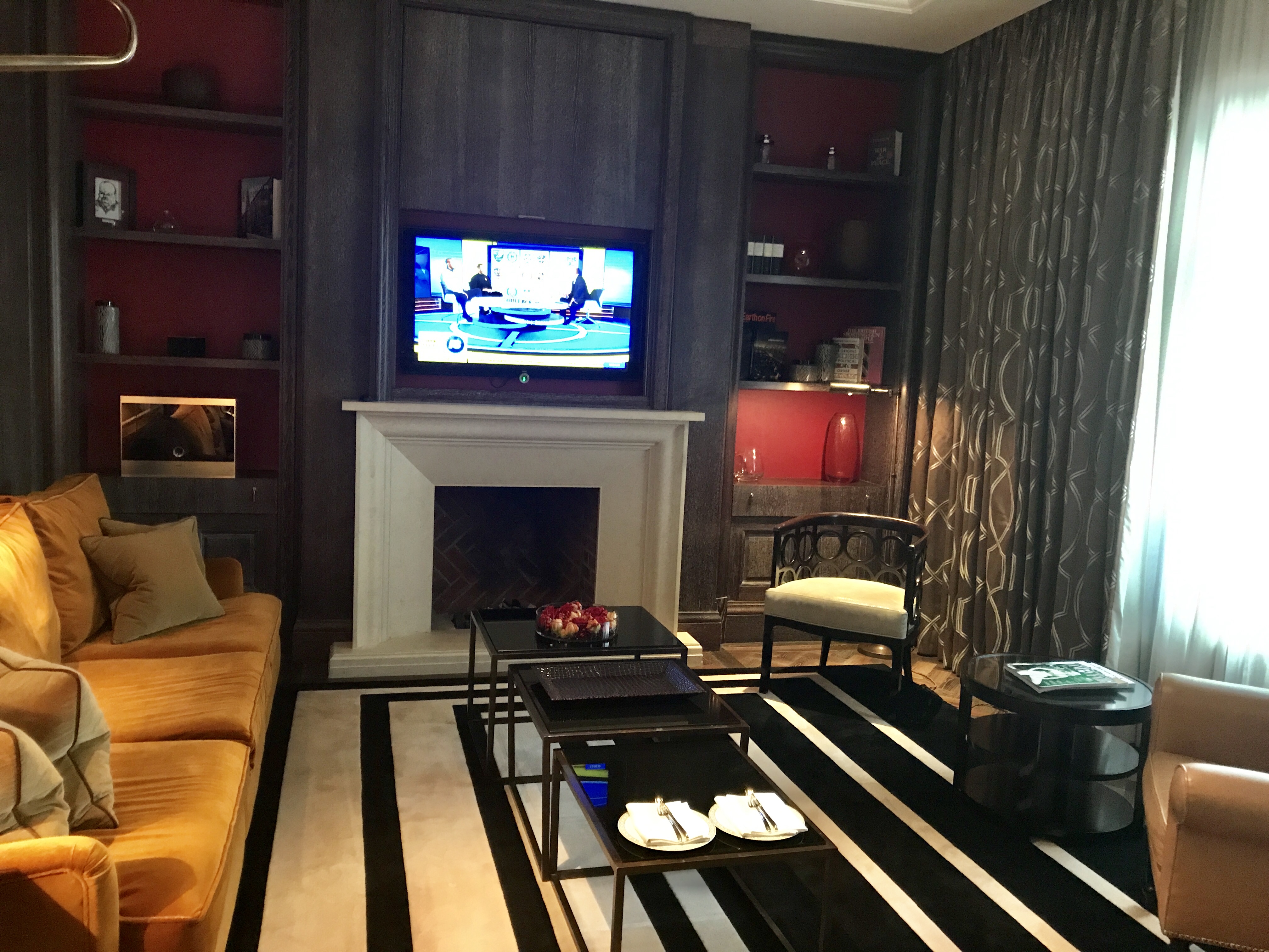 Corinthia Hotel London review suite living room