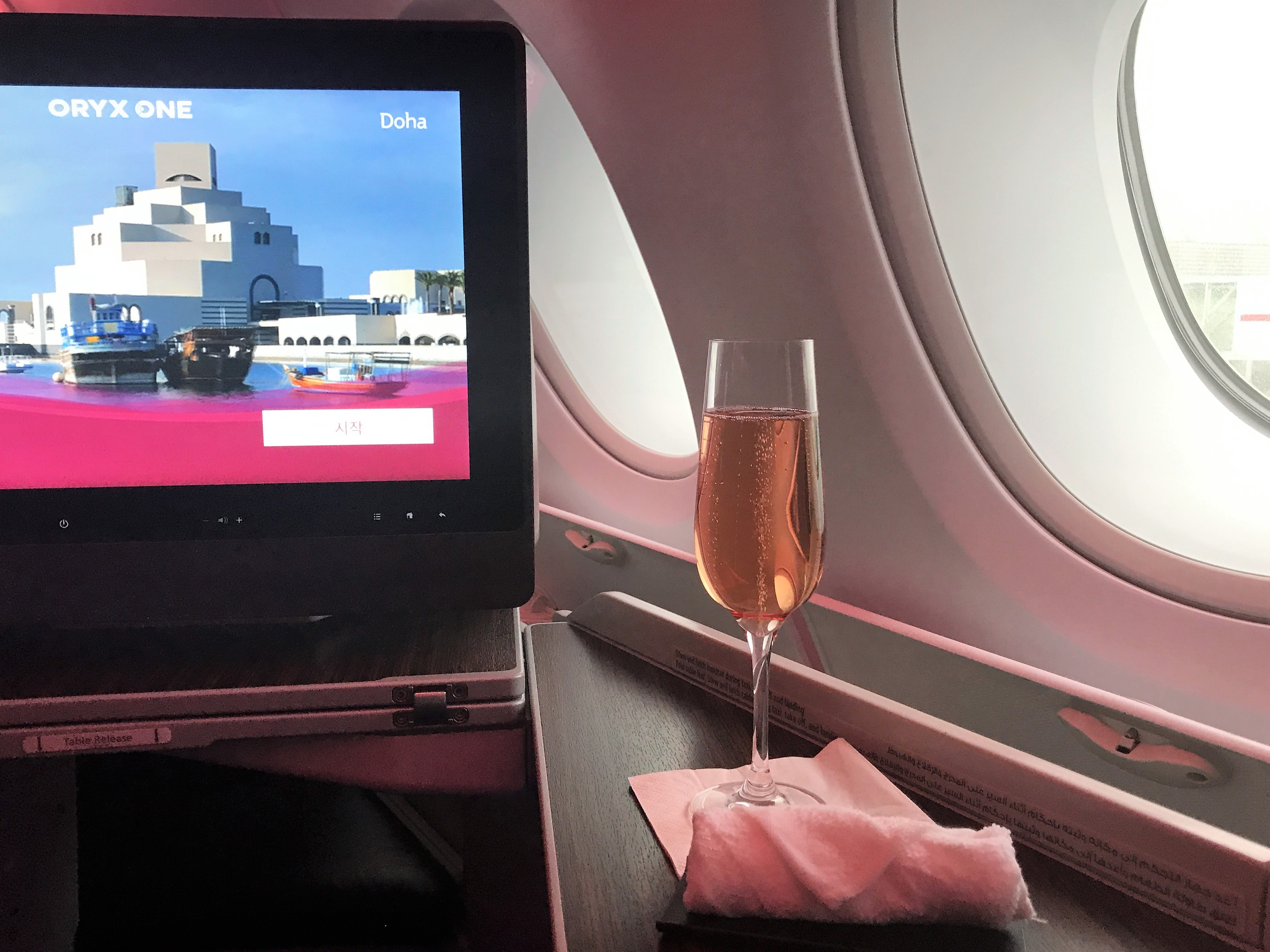 Qatar A380 business class review London