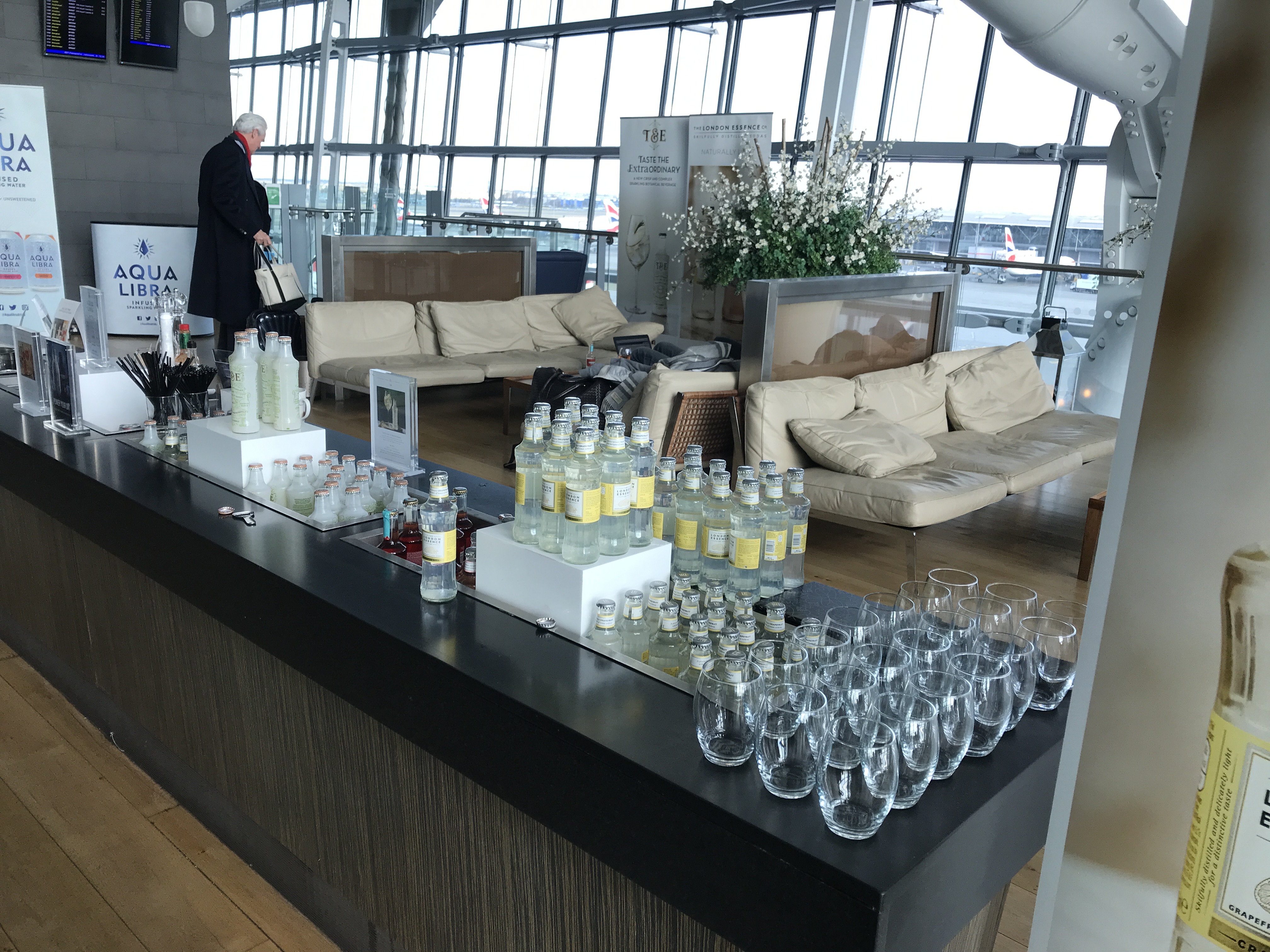 the Terrace, BA First lounge T5 Heathrow