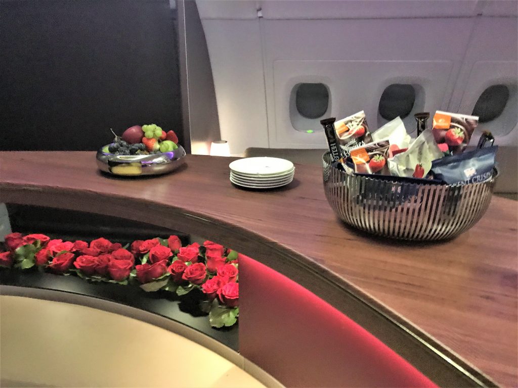 Qatar A380 business class review - Doha to London night flight