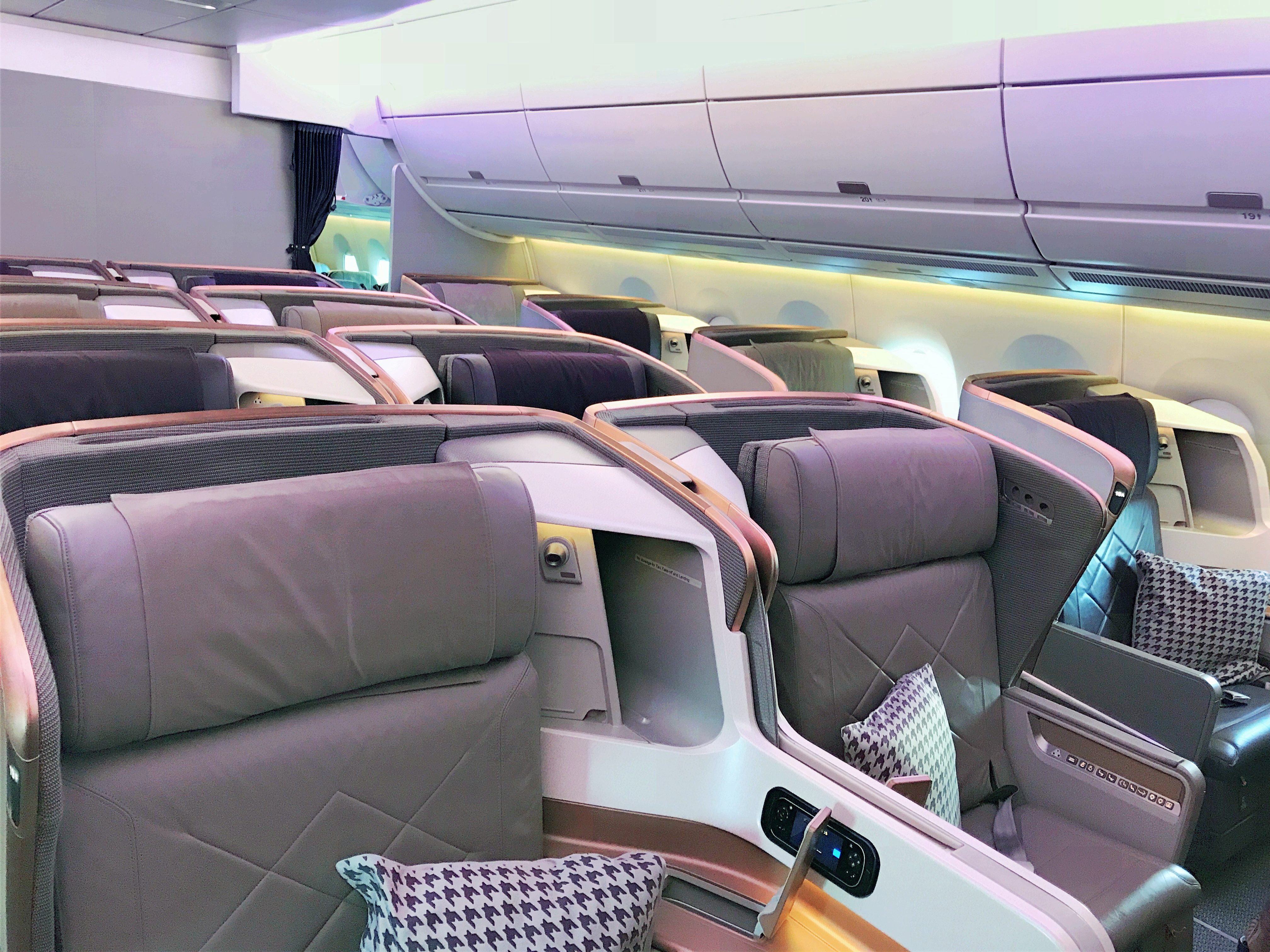 Singapore airlines A350 business class review stockholm