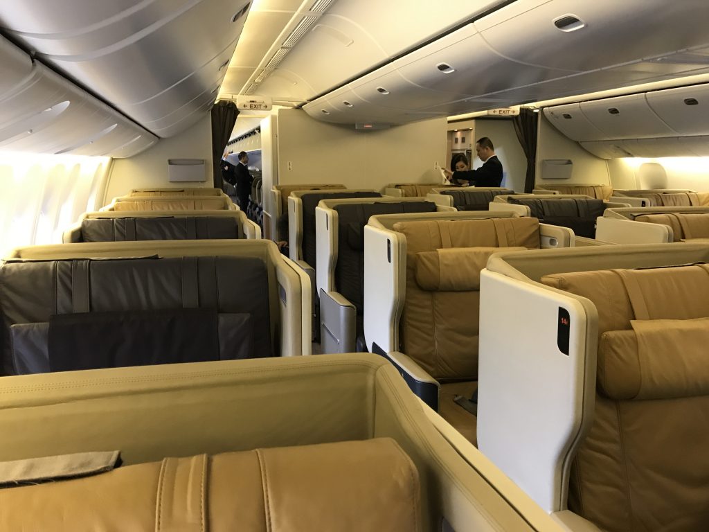 Singapore Airlines B777 business class review