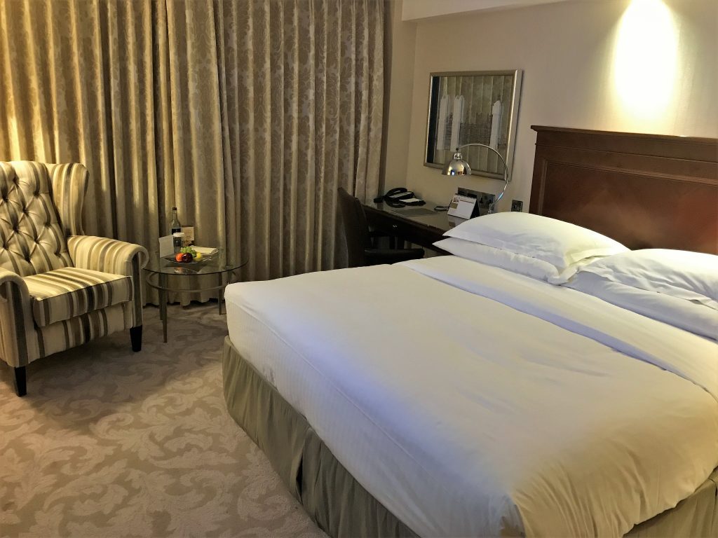 Intercontinental London Park Lane review bedroom at turndown