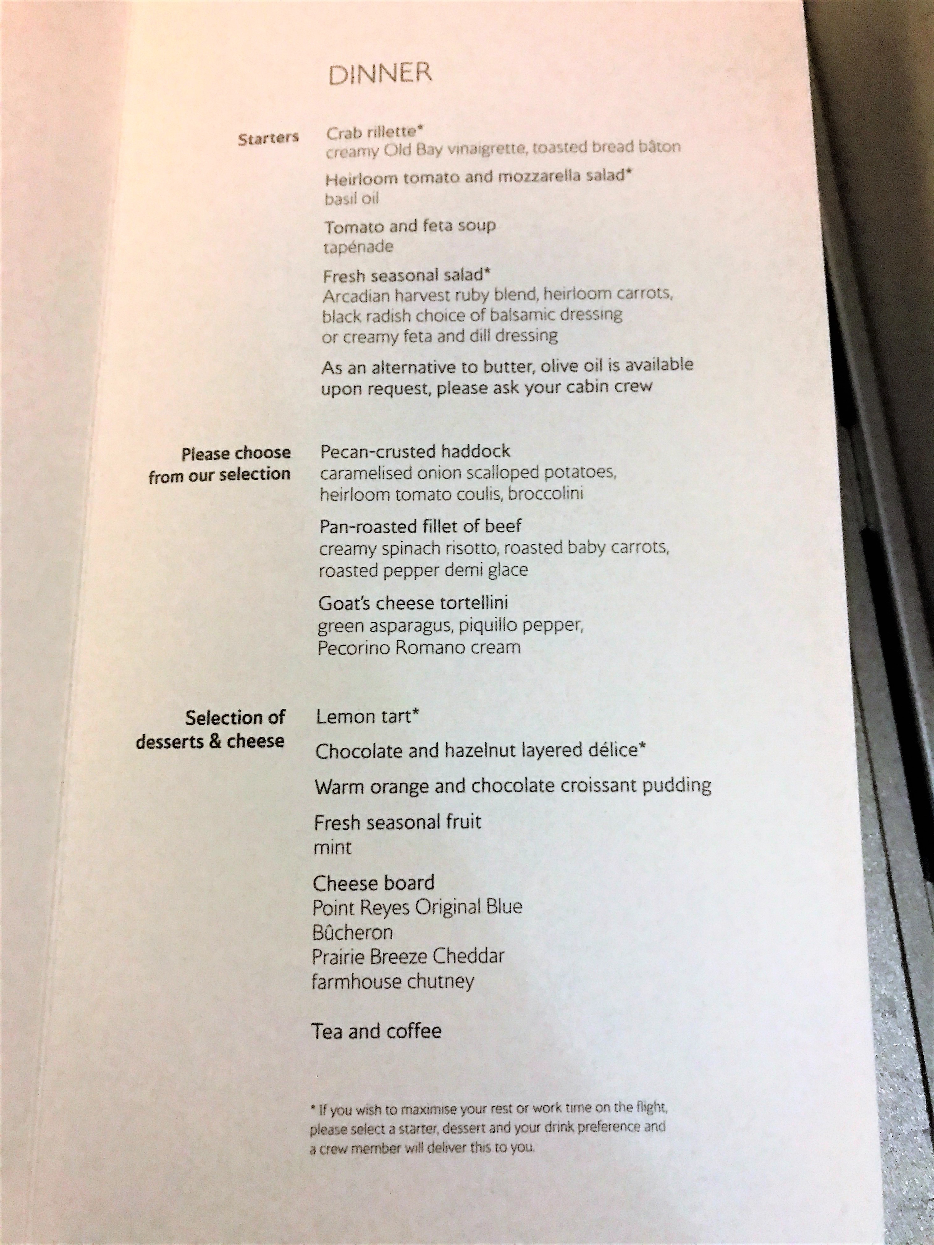 BA new club world food review