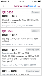 Qatar Airways QSuites A350-900 business class review app