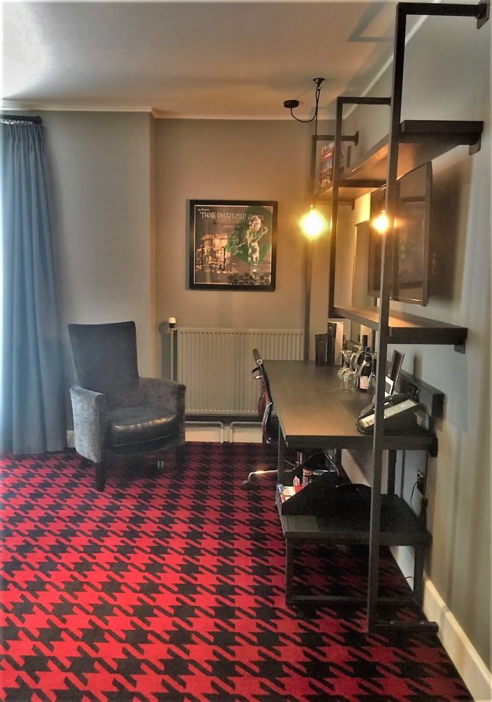Malmaison Hotel, Glasgow review chair and light
