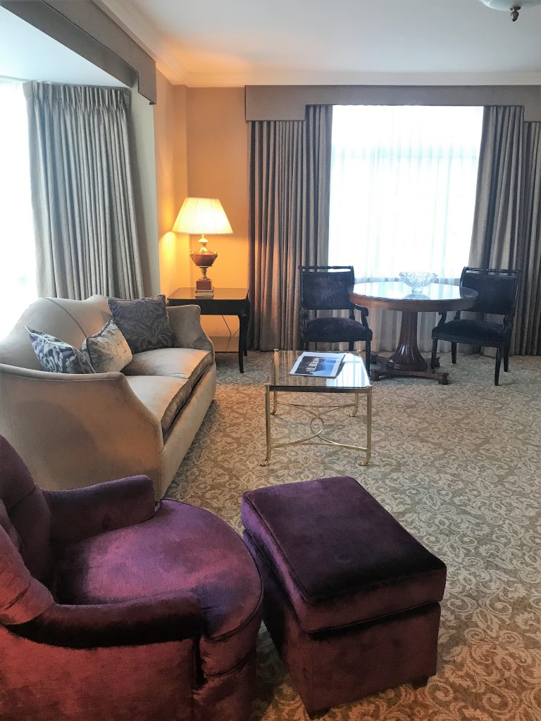 InterContinental Hotel Dublin review Living room