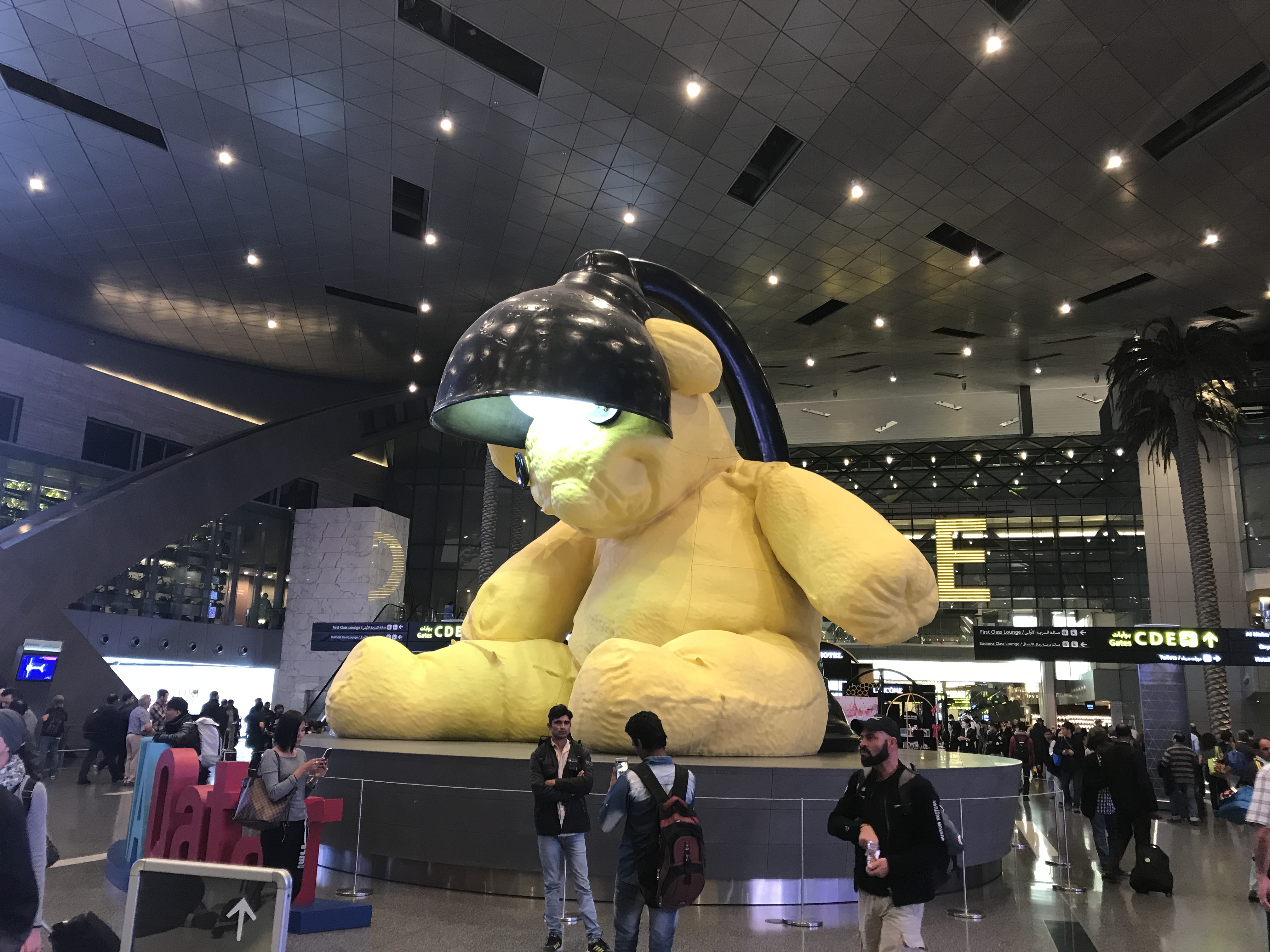 Doha Hamad Teddy sculpture