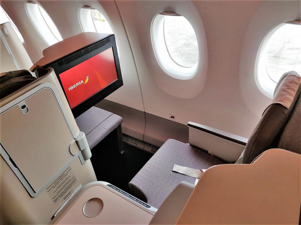 Iberia A350-900 business class review window seat