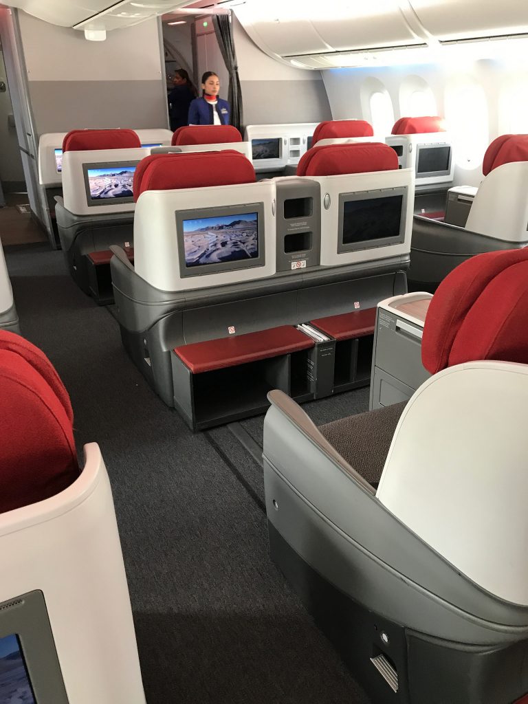 LATAM business class Madrid Frankfurt