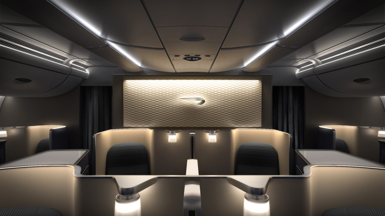 BA First class cabin