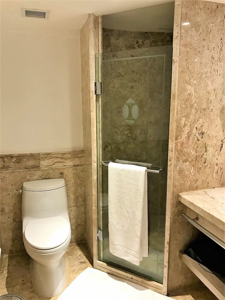 Intercontinental Hotel Sao Paolo Brazil review shower