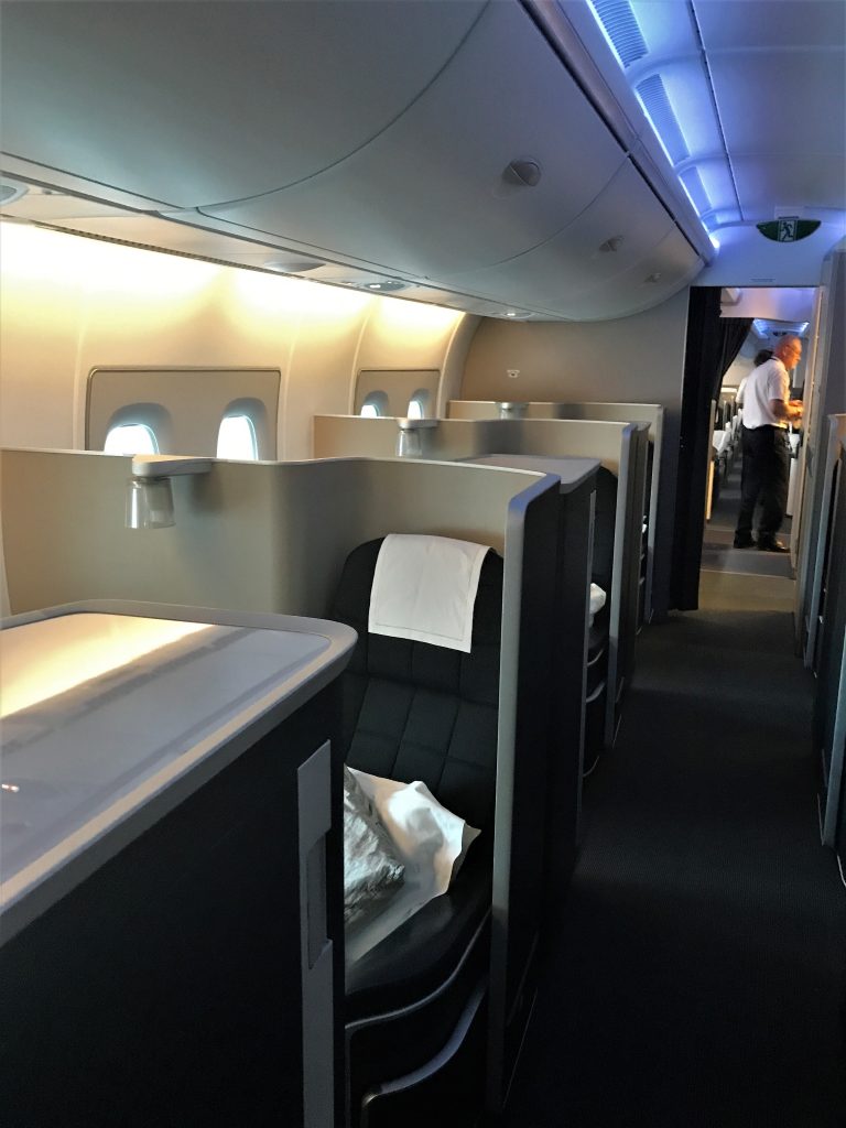 British Airways First Class Cabin