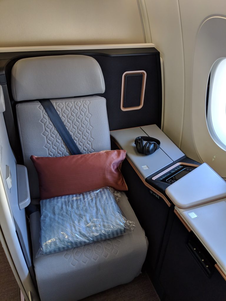 Malaysia Airlines A350 London – Kuala Lumpur First Class review first class suite