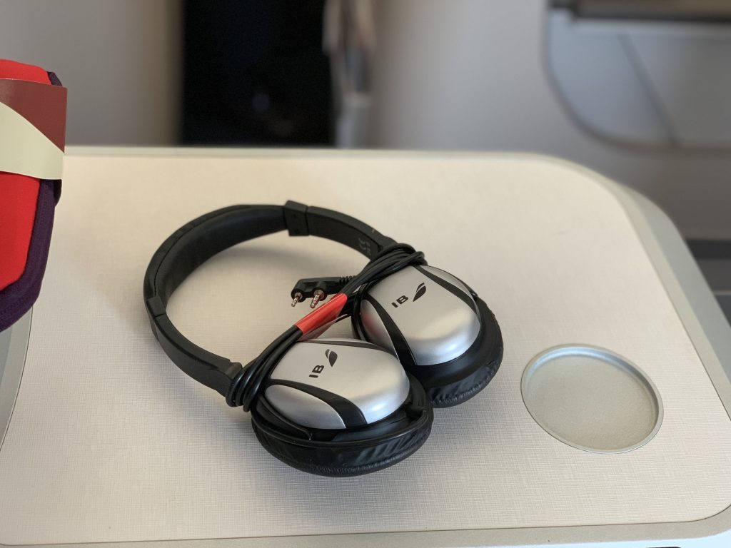 Iberia long haul business class headphones 