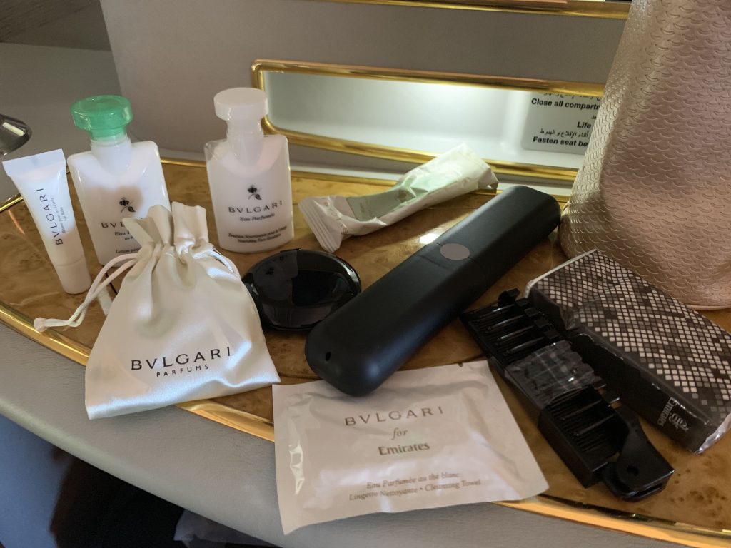Emirates First class suite B777-300ER amenity kit