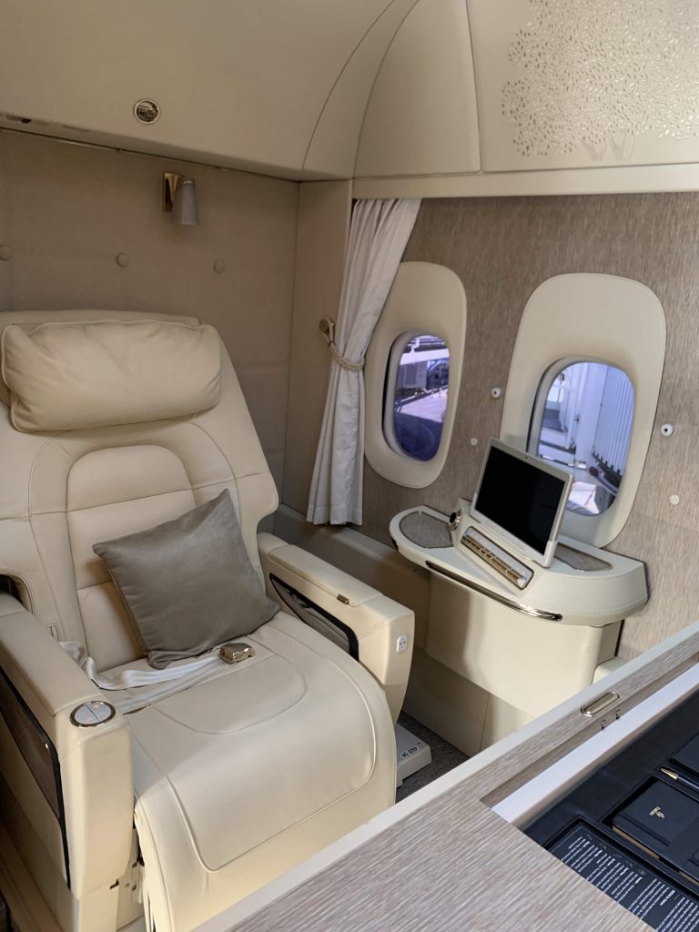 Emirates First class suite B777-300ER Seat