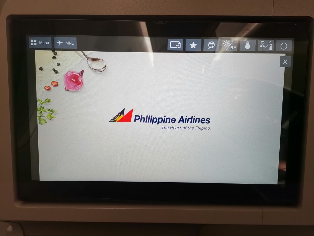 Philippine Airlines Airbus A350 Business Class IFE Screen 