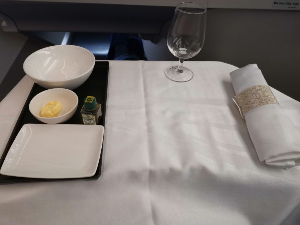 Philippine Airlines Airbus A350 Business Class Table Setting 