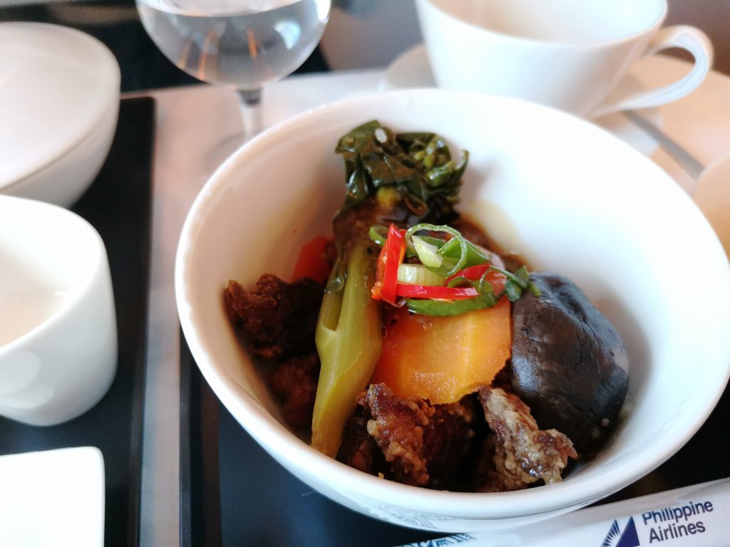Philippine Airlines Airbus A350 Business Class Meal 