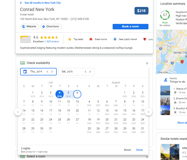 How to search for cheap hotels using Google hotels 