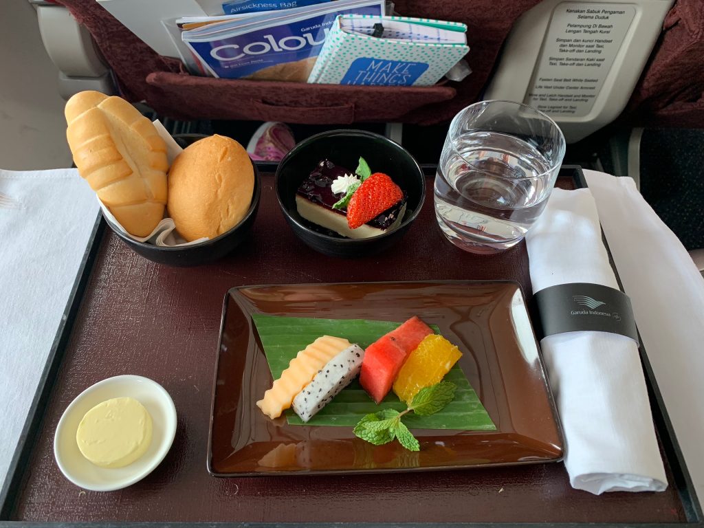 Garuda Business Class Food